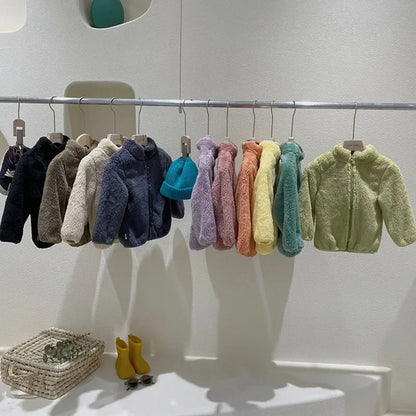 Kids Winter Coats 2024 New Children Outerwear Boy Warm Fleece Jacket Baby Girls Jackets for Autumn Spring Children Clothing